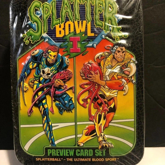 Vintage Splatter Bowl Preview Card Set 30 Premium Cards 1993 - Picture 2 of 3
